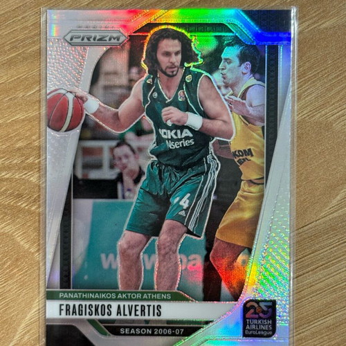 Panini Prizm Euroleague Basketball Card Fragiskos Alvertis Silver Prizm like new