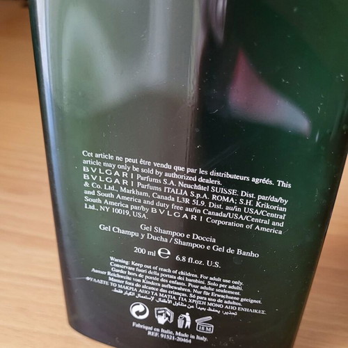 Bvlgari Aqva shower gel for men used 200ml