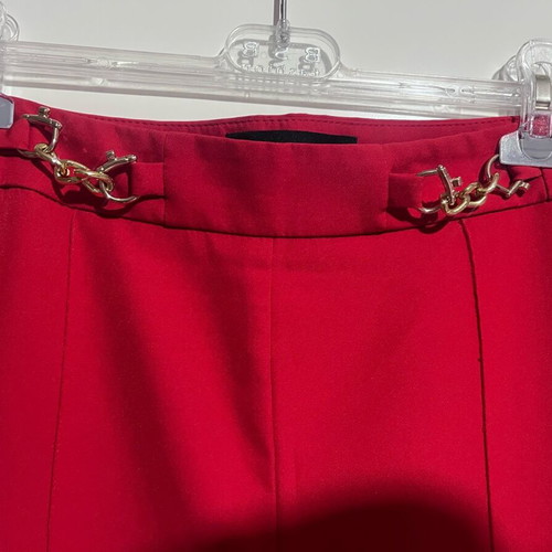 Lynne red flared pants like new, size M