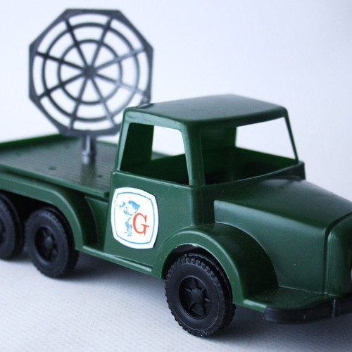 Vintage 70's Greek military truck with radar 17cm Grecostyl new