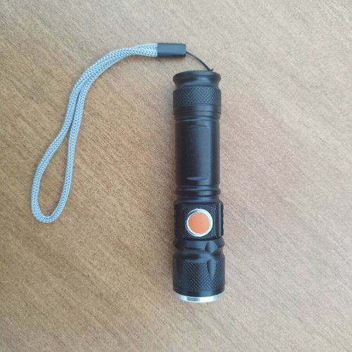 Flashlight with USB port used