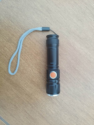 Flashlight with USB port used