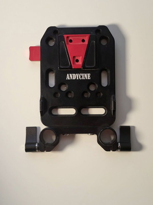 V Mount Battery Plate με Dual 15mm Rod Clamp καινούργιο