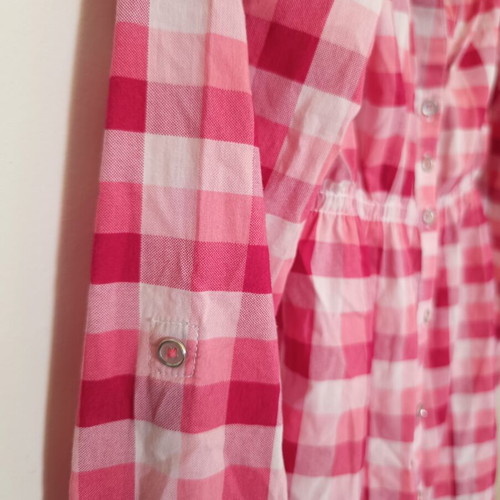 Tally Weijl checkered shirt like new, pink and fuchsia shades, size M