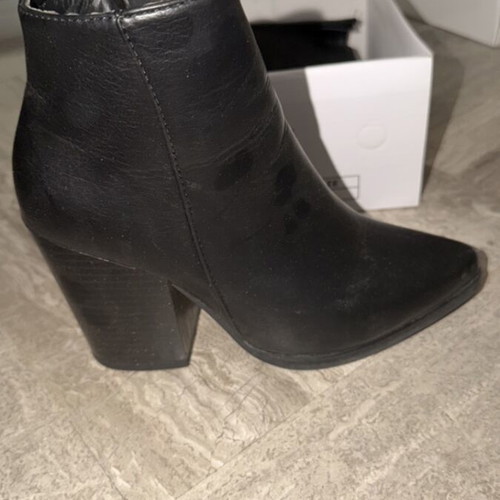 Black ankle boots used, size 37