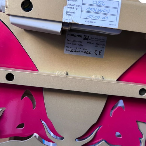 Red Bull metal sign illuminated like new
