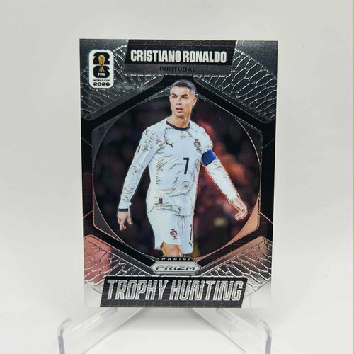 Panini Prizm Road to World Cup Cristiano Ronaldo Trophy Hunting card