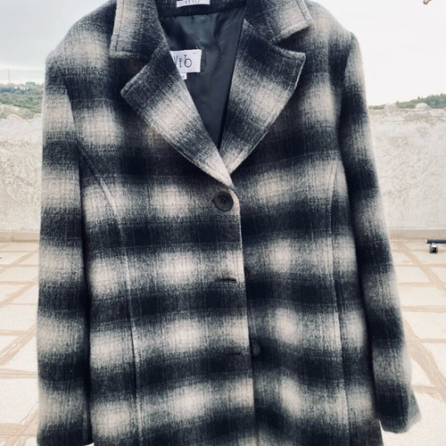 Outerwear used black and gray, size 56