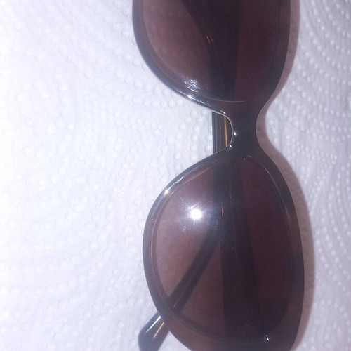 Sunglasses new with glitter brown acetate optical quality
