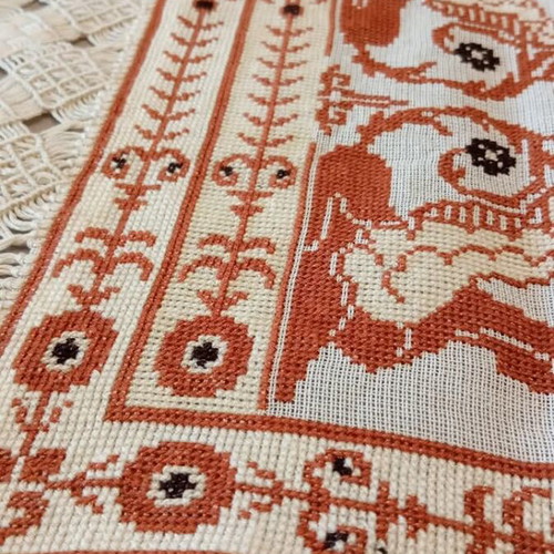 Embroidered handmade table runner new, size 117x48