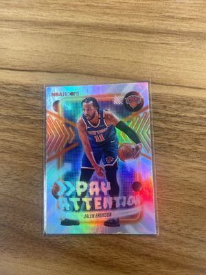 Jalen Brunson Pay Attention NBA Hoops card like new
