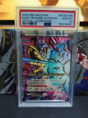 Dragonball Card Baby, Revenge Achieved PSA 10 new