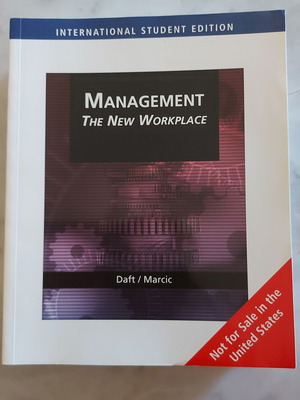 Management The New Workplace Daft/Marcia International Student Edition σαν καινούργιο