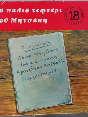 Το παλιό τεφτέρι του Μητσάκη LP μεταχειρισμένο, λαϊκό