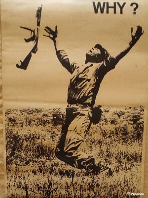 Why? anti-war poster by Hasso Scheele