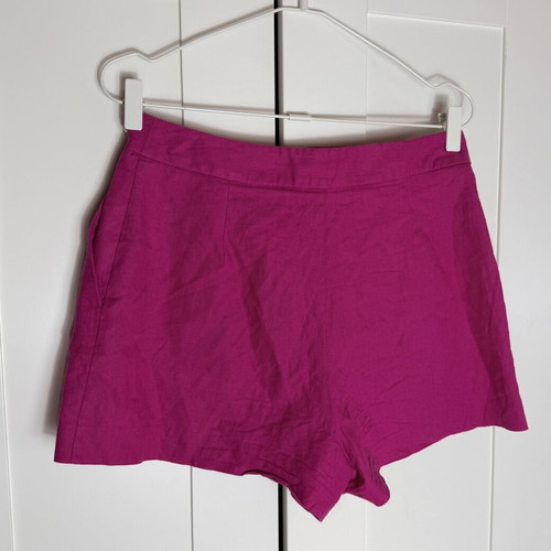 Zara linen shorts pink medium women's used