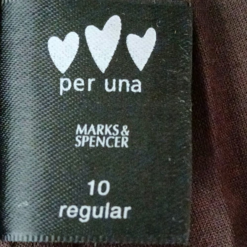 Marks & Spencer skirt new with embroidered waistband, size M-L