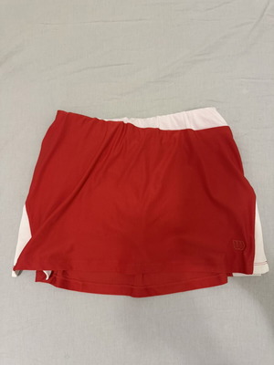 Wilson tennis skirt used, red and white, size M