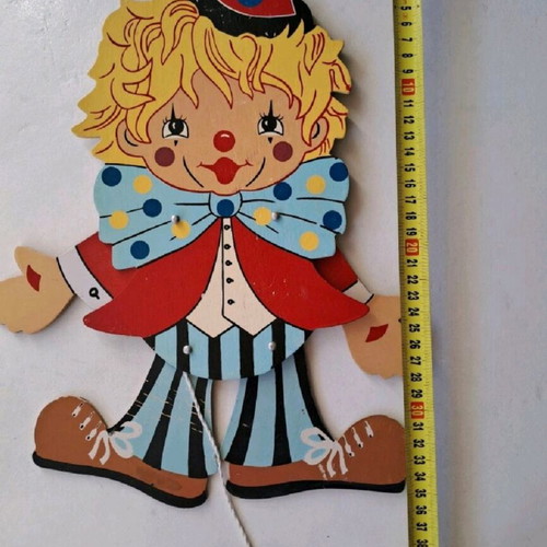 Wooden baby room decorations used, marionettes and hanger