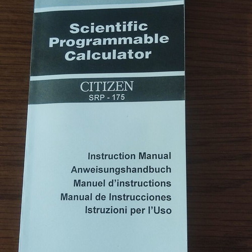 Citizen Scientific Programmable Calculator new with 12 programs
