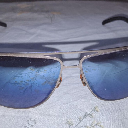 LAK Aviator sunglasses for men, metal frame, blue-grey lenses