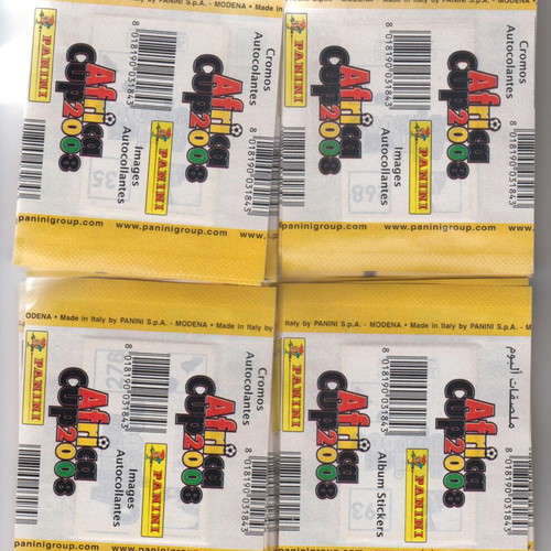 Africa Cup 2008 Panini 24 sealed packets new