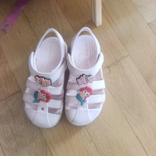 Crocs sandals size C12, pink