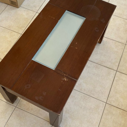 Coffee table used, solid wood 100x50x44 cm