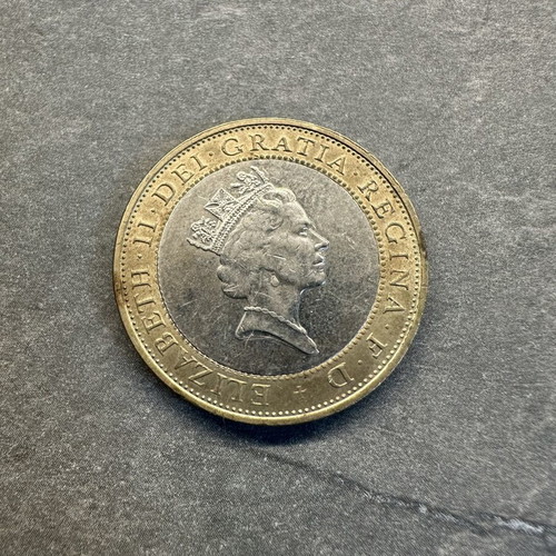 Collectible England 2 Pounds Coin 1997 Technology like new