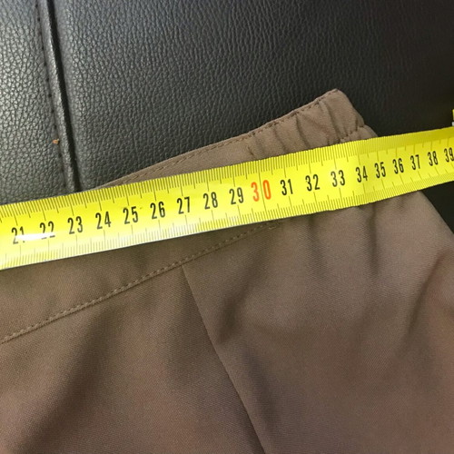 Fabric pants size 36, pack of 2, beige and brown