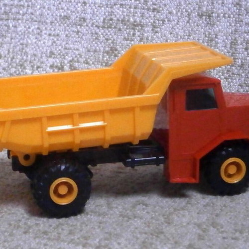 Joy Toy Krupp plastic toy truck, vintage, new in box