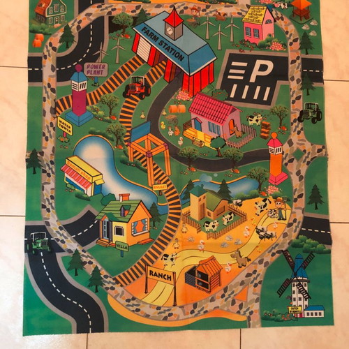 Felt play mat road new 70x80 cm