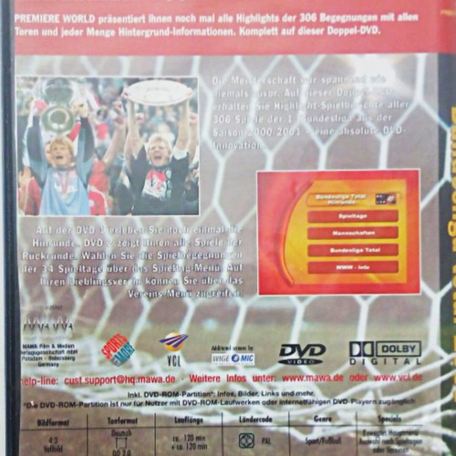 Bundesliga 2000-01 double DVD new with bonus Bundesliga 2006-07 DVD