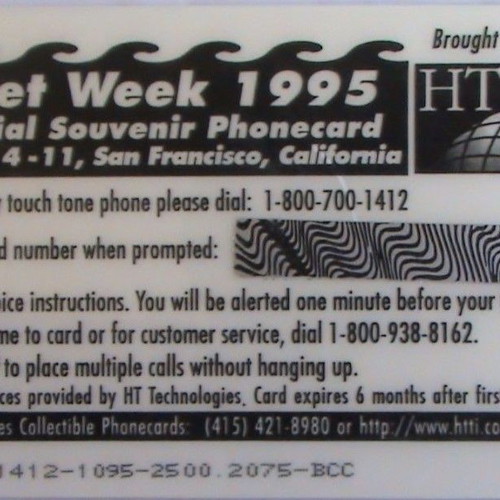 Coca Cola Fleet Week 1995 America Phone Card, new, 5,000 print run