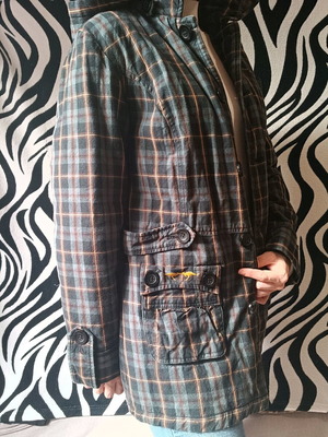 KangaROOS checked coat like new, colorful, size S