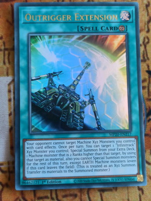 Κάρτα Yu-Gi-Oh! Outrigger Extension, Continuous Spell, άριστη κατάσταση