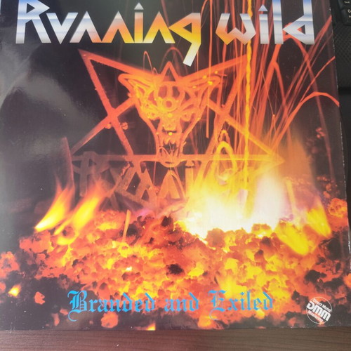 Running Wild Branded and Exiled LP first press 1985 like new, metal