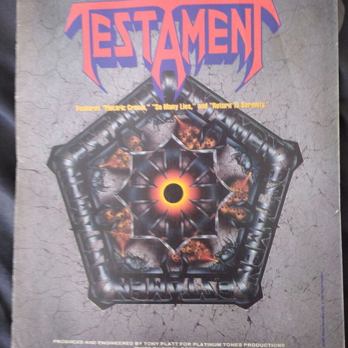 Testament, Forbidden, Exodus poster used, Bay Area Thrash