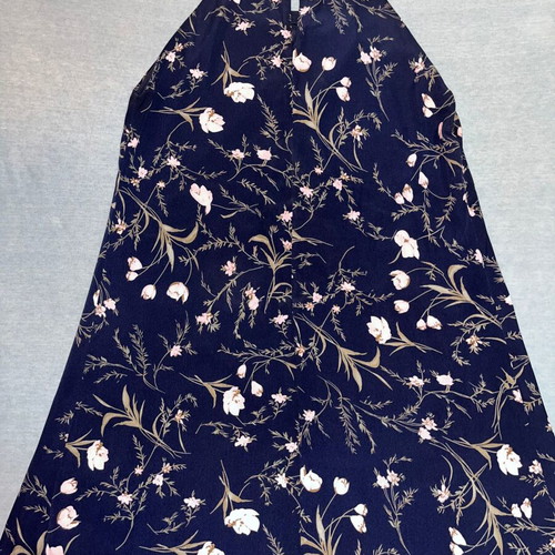 Dark blue dress with pink flowers like new, XL size