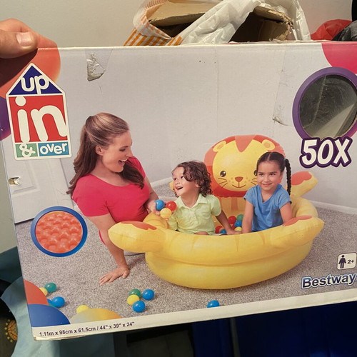Inflatable lion pool like new
