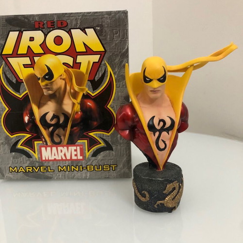 Iron Fist Red Variant Resin Bowen Bust new, Marvel Limited Edition
