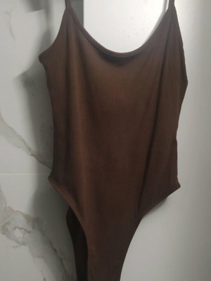 Slim Fit Bodysuit Shein like new, brown, size L