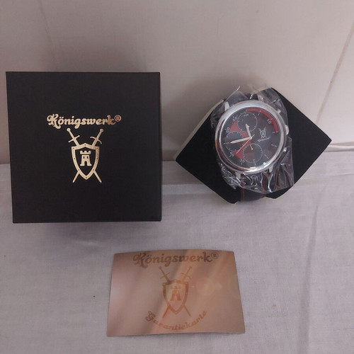 German Konigswerk watch with black strap new