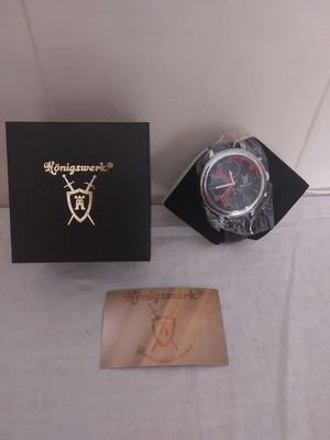 German Konigswerk watch with black strap new