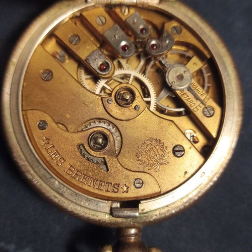 Louis Perret Les Brenets pocket watch used, silver, Ottoman era