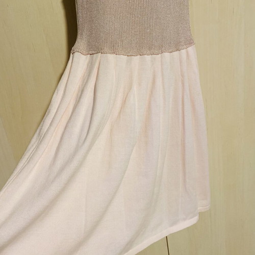Rococo romantic sleeveless dress in soft pink, new