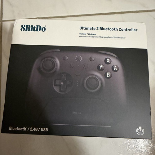 8Bitdo Ultimate 2 Wireless Gamepad with Hall Effect Sticks for Switch Black