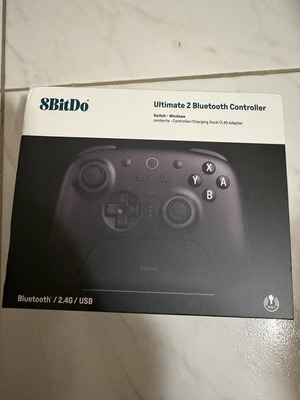 8Bitdo Ultimate 2 Wireless Gamepad with Hall Effect Sticks for Switch Black