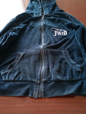 Velour women's cardigan blue Paco & Co like new