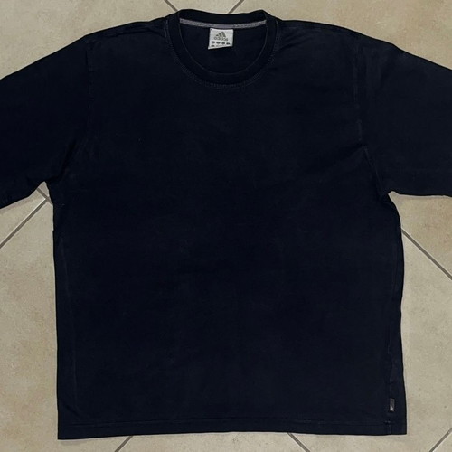Adidas Men Vintage T-Shirt black embroidered logo size XL like new